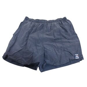 White Sierra Mens Navy Blue Nylon Mesh Lined Swim Trunks Board Shorts Size M
